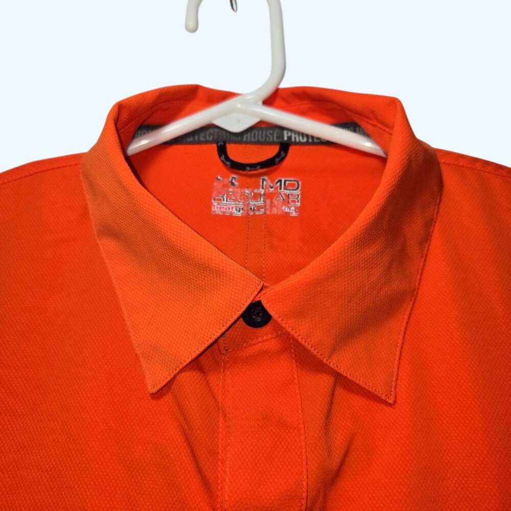 Under Armour Auburn Tigers Mens Medium Vented Button Up Shirt War Eagle UM8117 - Picture 3 of 10